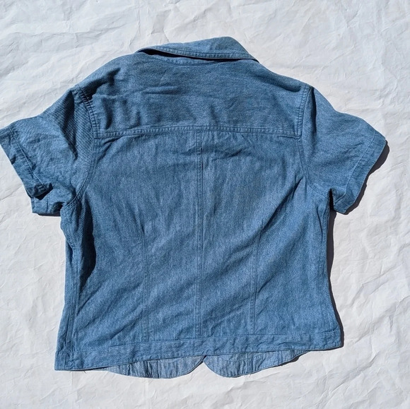 Vintage R&R Denim Style Shirt with Button Front - Size 14 - 100% Cotton - Picture 8 of 8